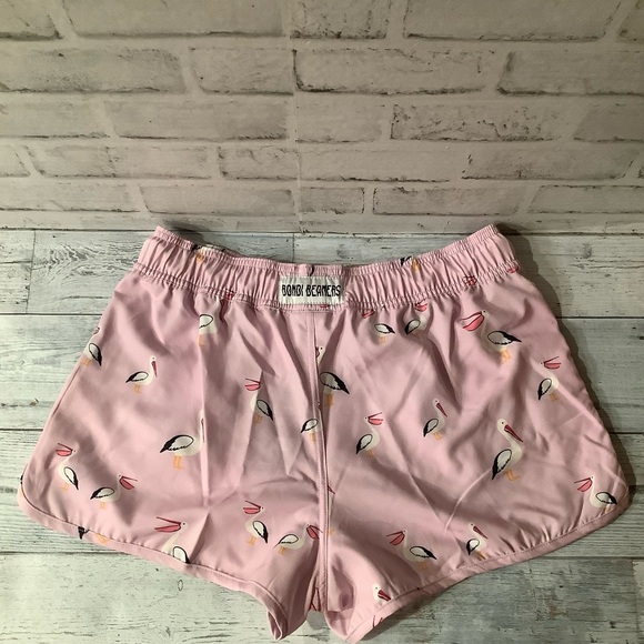 BONDI BEAMERS Women’s Size 12 Pelican Print Swim Shorts - Picture 6 of 7